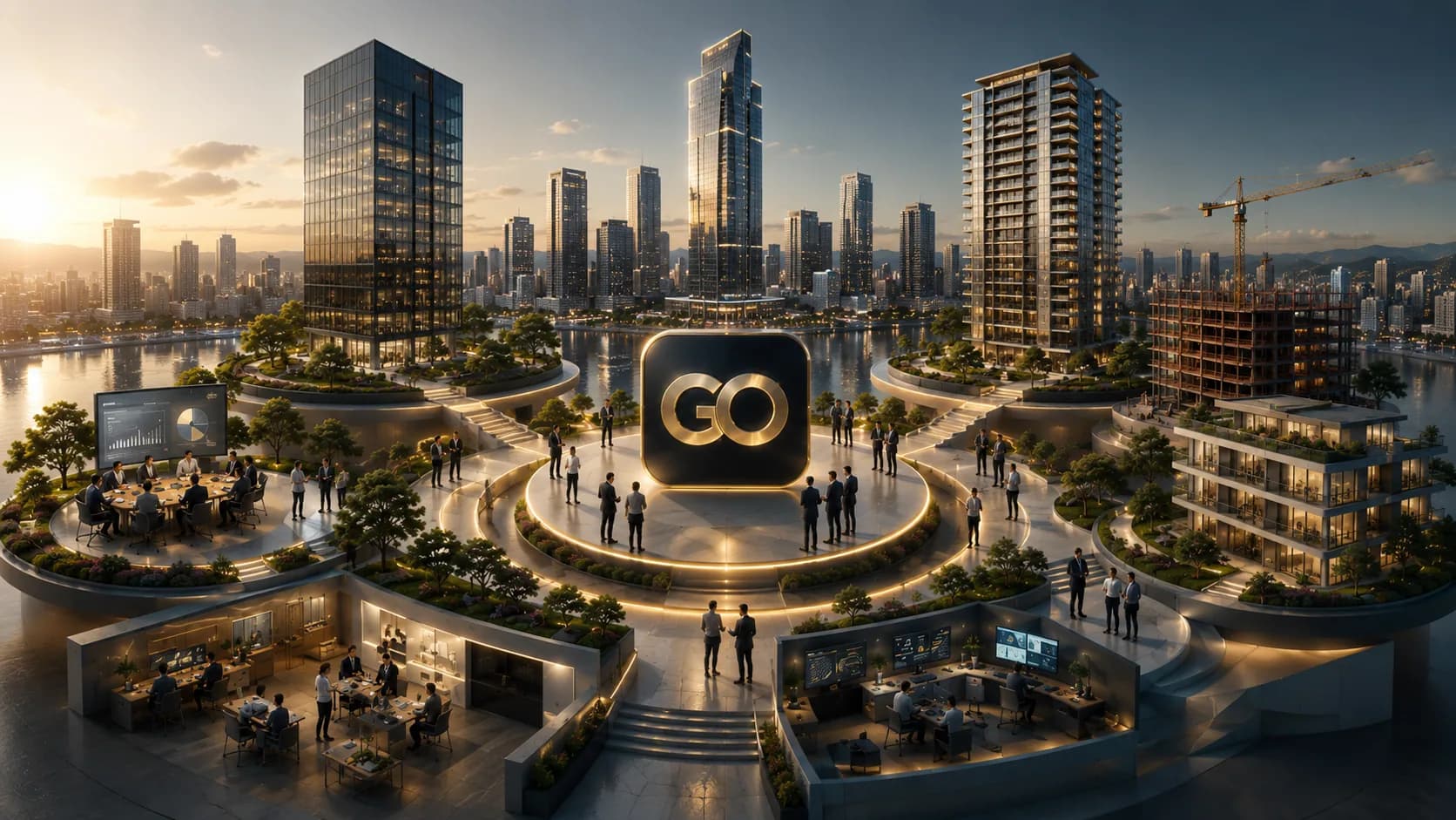 Ecossistema Go Company: torres, empreendimentos e equipes conectados ao redor da marca